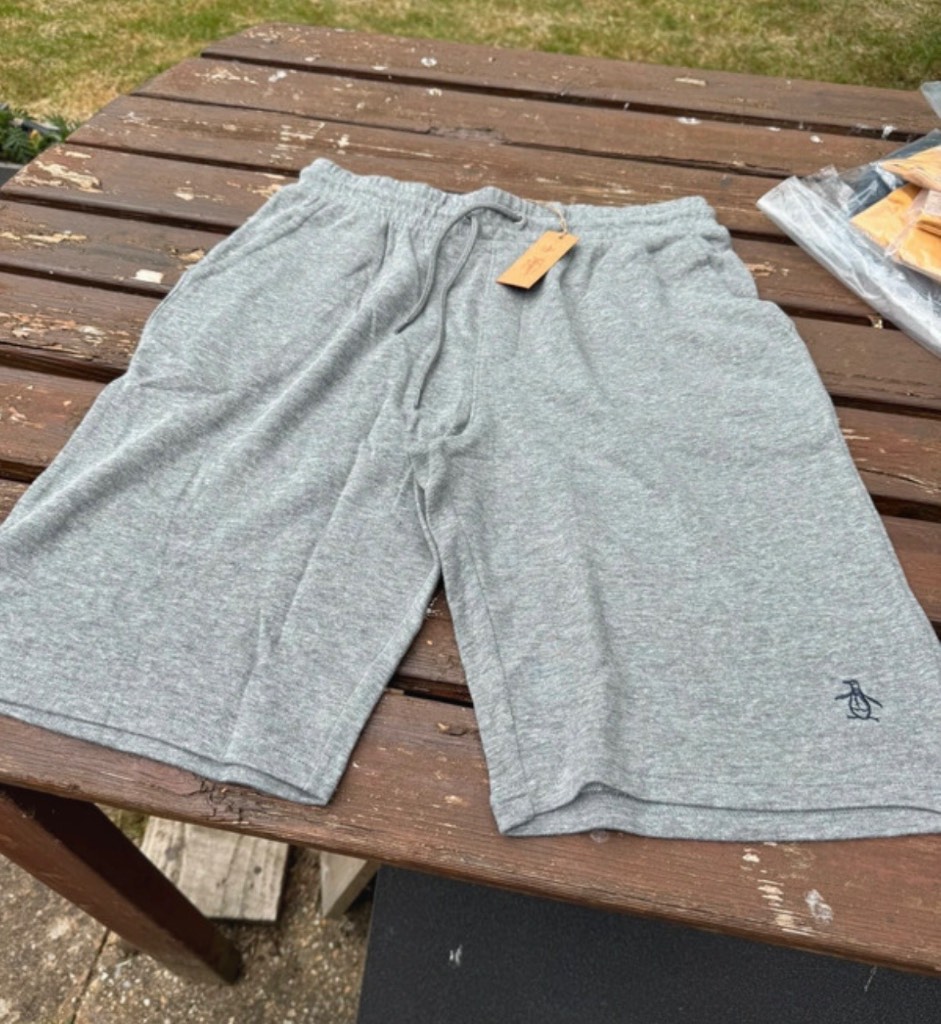 Penguin grey soft feel shorts. Size XL