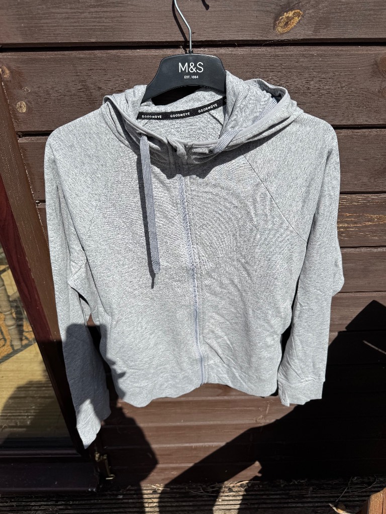 Good move silver hoodie. Size 14