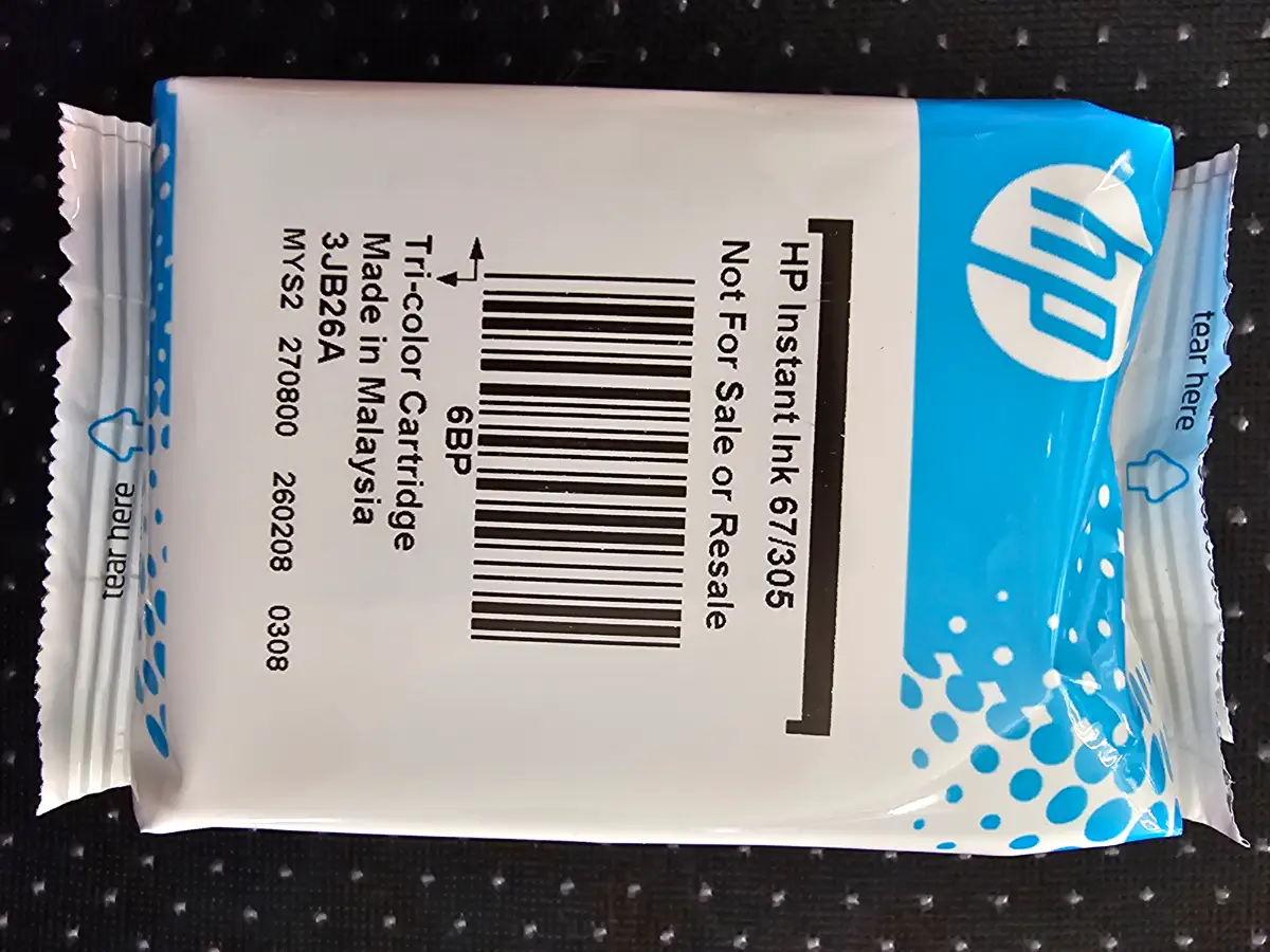 HP Instant ink cartridge