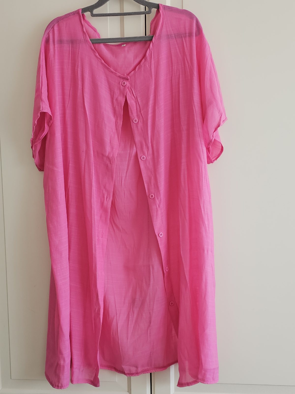 NWT  5XL Beach Cover up. Bubblegum Pink