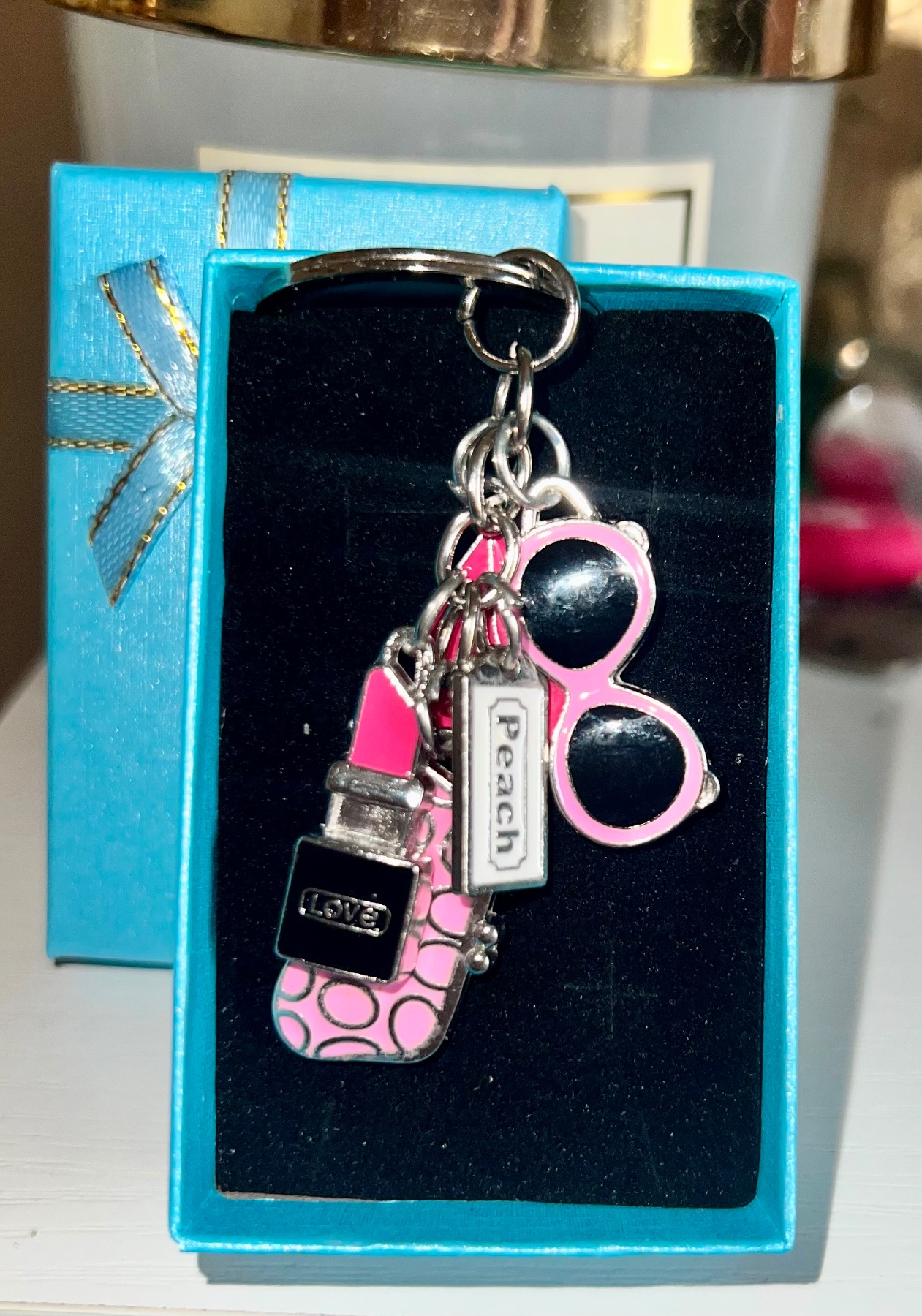 All Things Girly Keyring In Gift Box Brand New