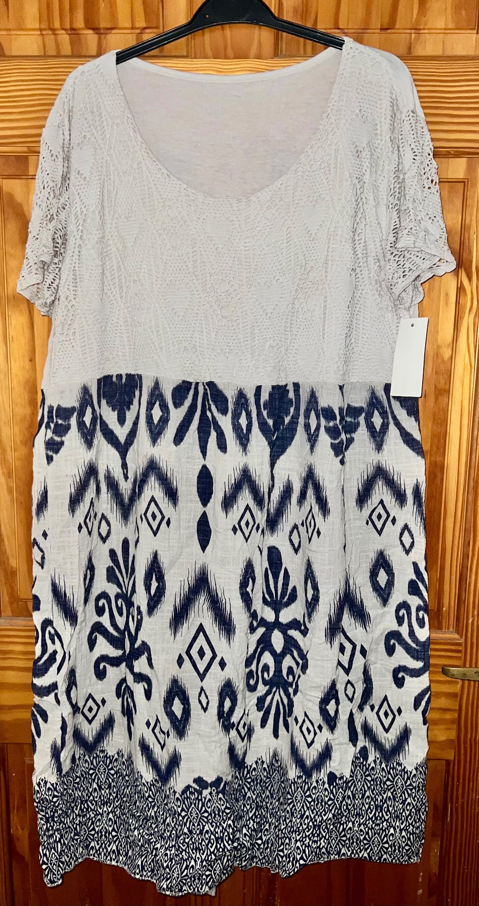 Moda Italy 95% midaxi smock dress 16/18 BNWT