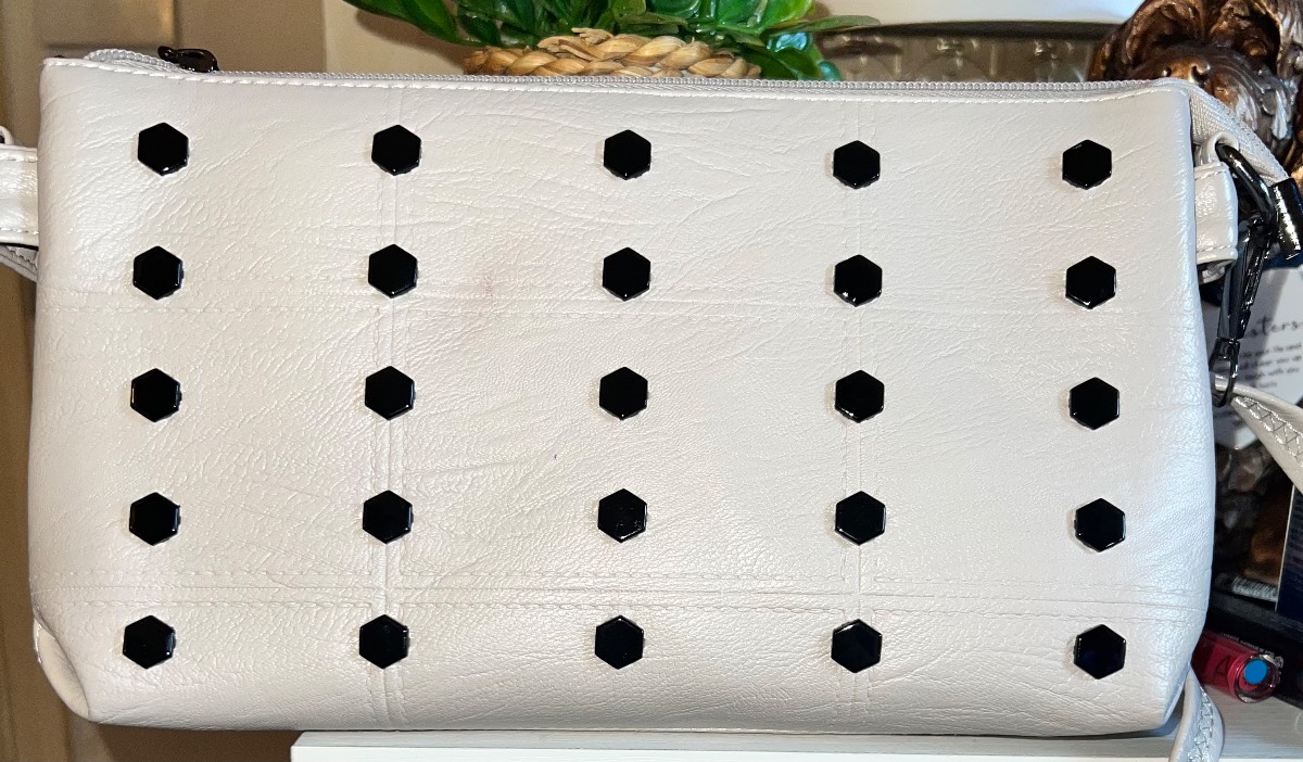 Beige studded small cross body bag BNWOT