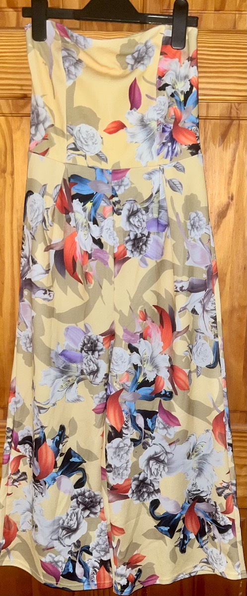 Missi London bandeau wide leg  jumpsuit SIZE 8
