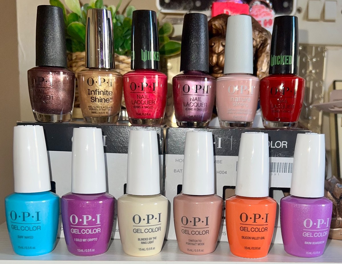 OPI Gel Nails, infinite Shine, Nail Lacquer And Nature Strong 12 Piece Bundle