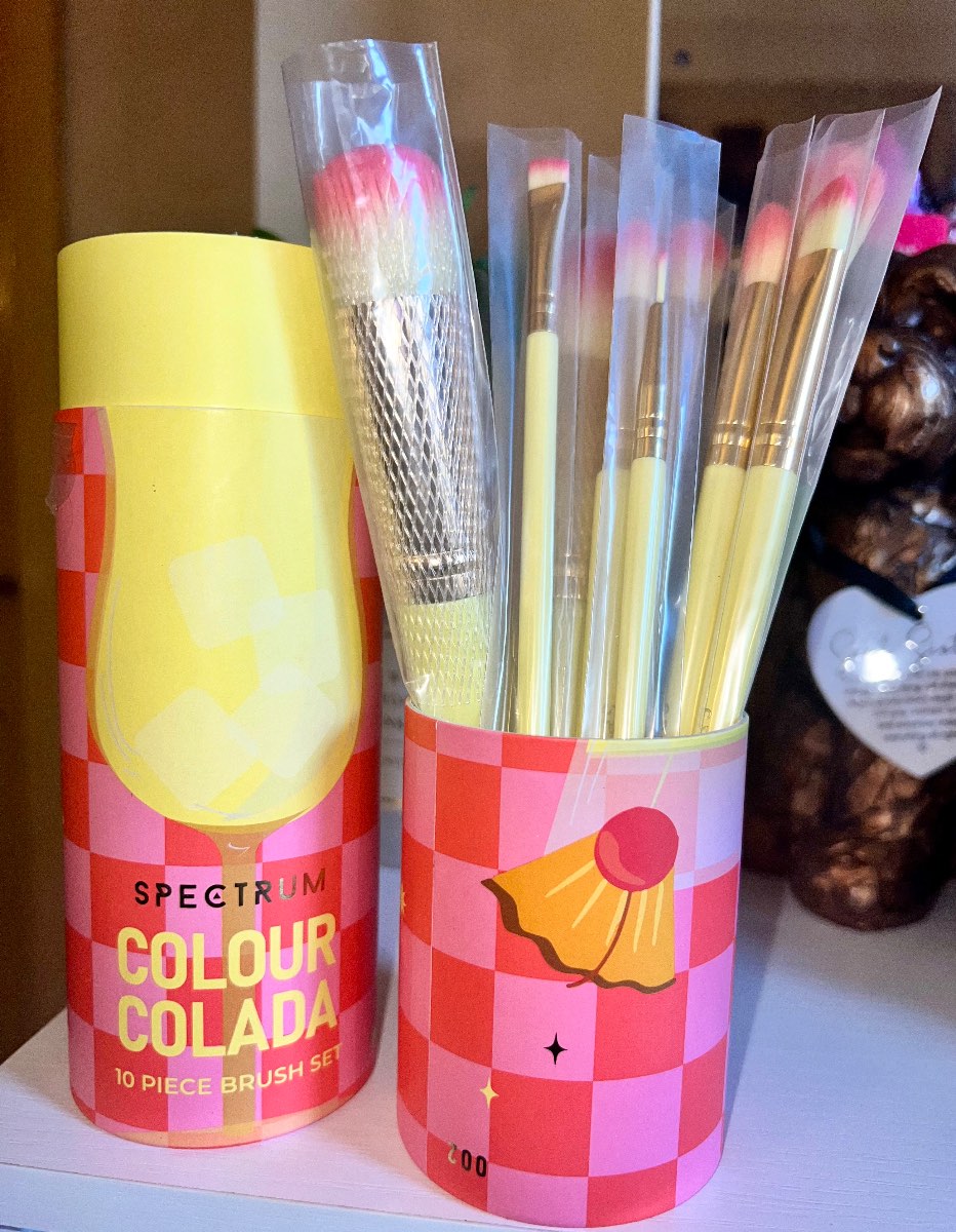 Spectrum colour colada10 piece ombré brush set