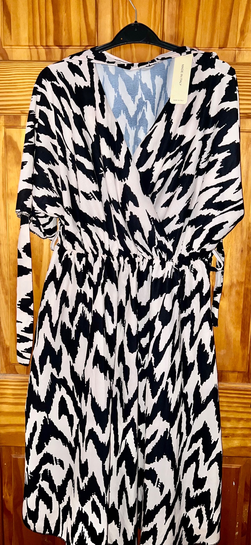 Made in Italy faux wrap midaxi dress size 18 BNWT