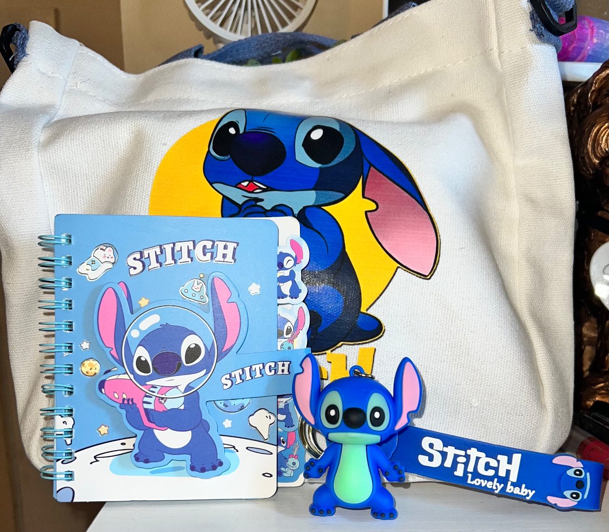 Stitch bag keyring and notebook brand new