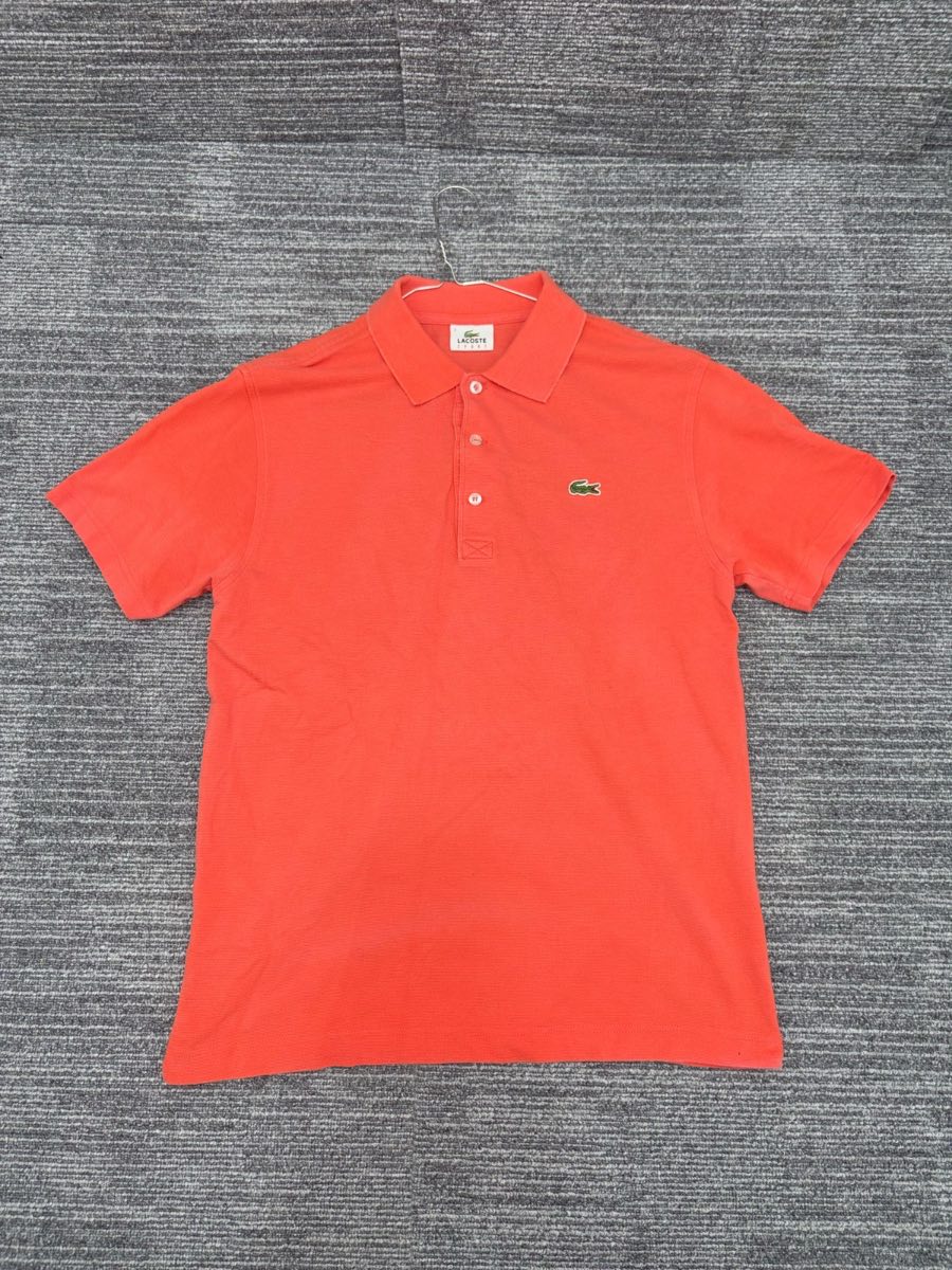 Lacoste men’s salmon pink coral polo top
