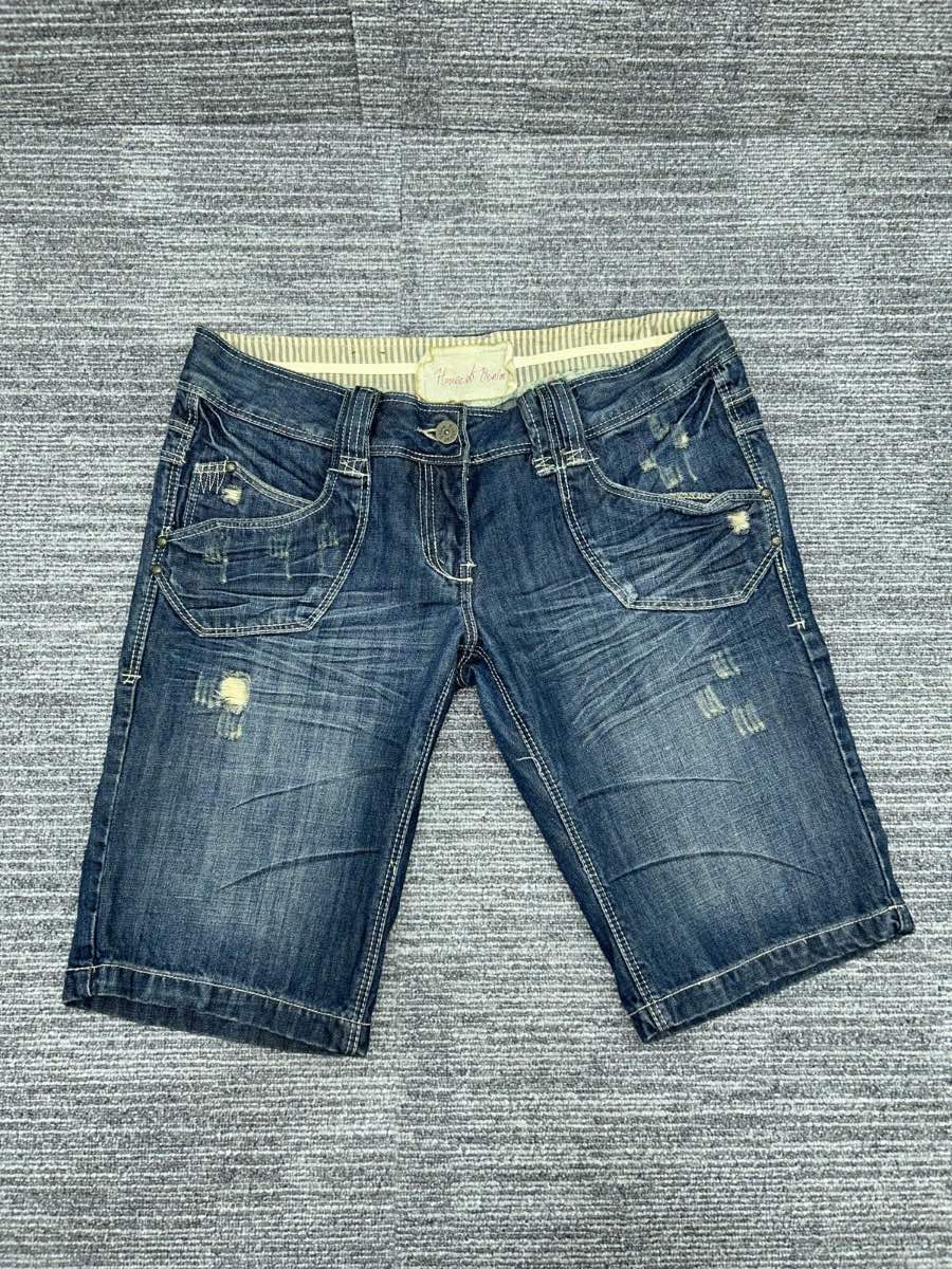 House of Denim Y2K 00’s old label new look low-mid rise denim shorts