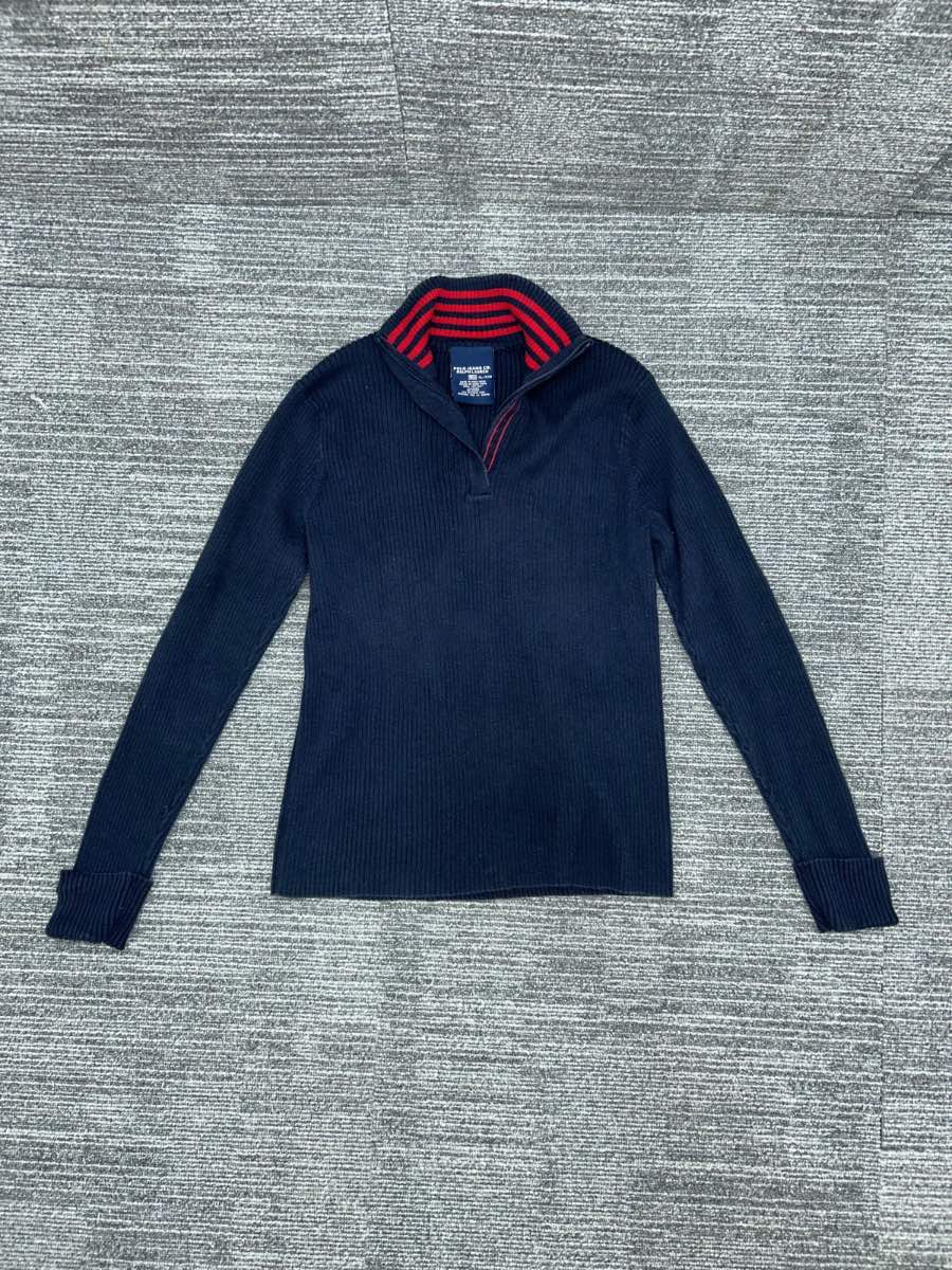 Polo jeans Ralph Lauren navy quarter zip knit jumper