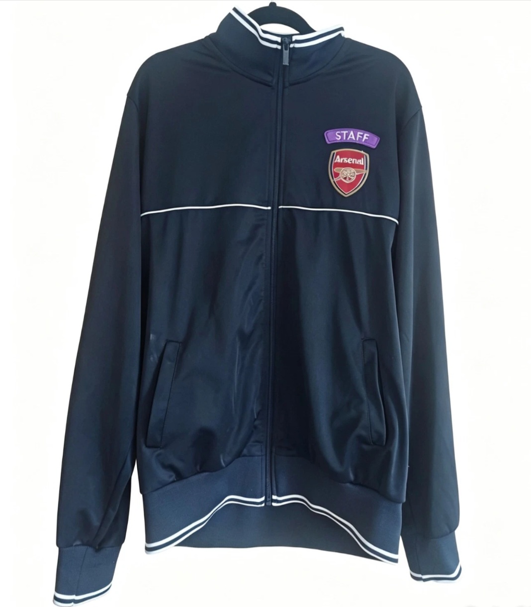 Arsenal Staff Men's Navy XL Full Zip Track Jacket with Pockets "Here To Help"