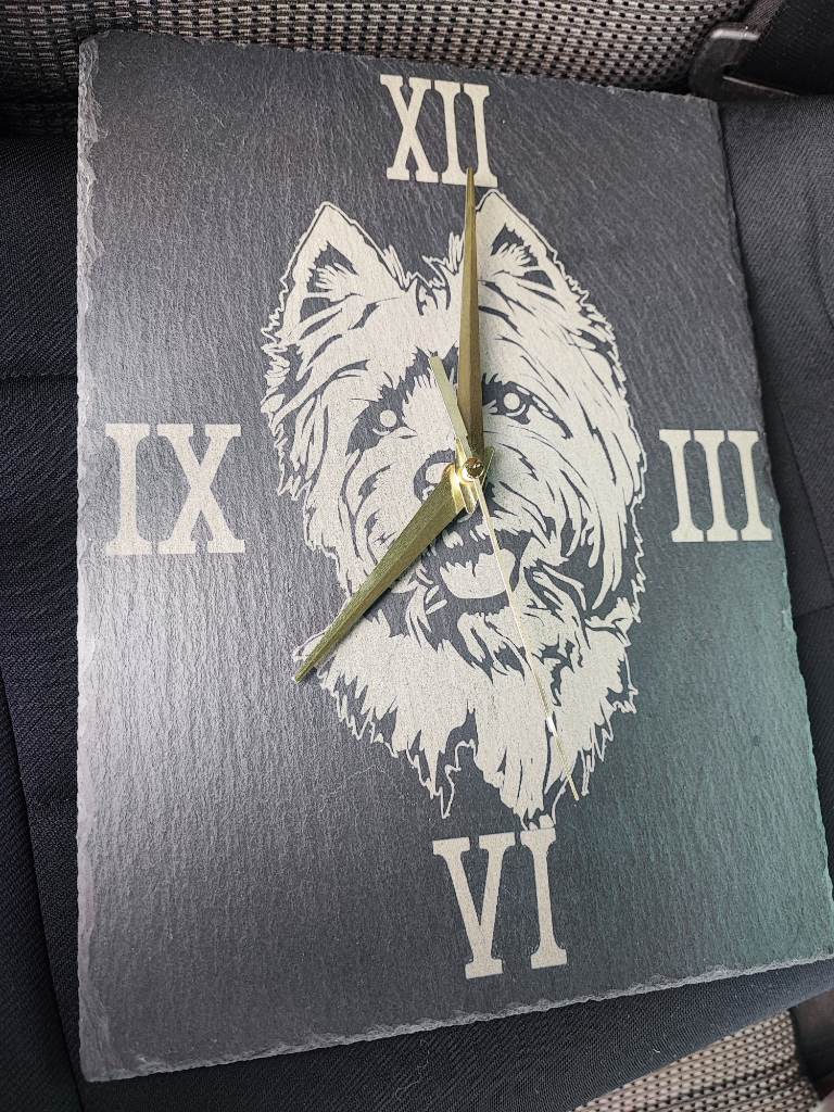 Welsh slate clock