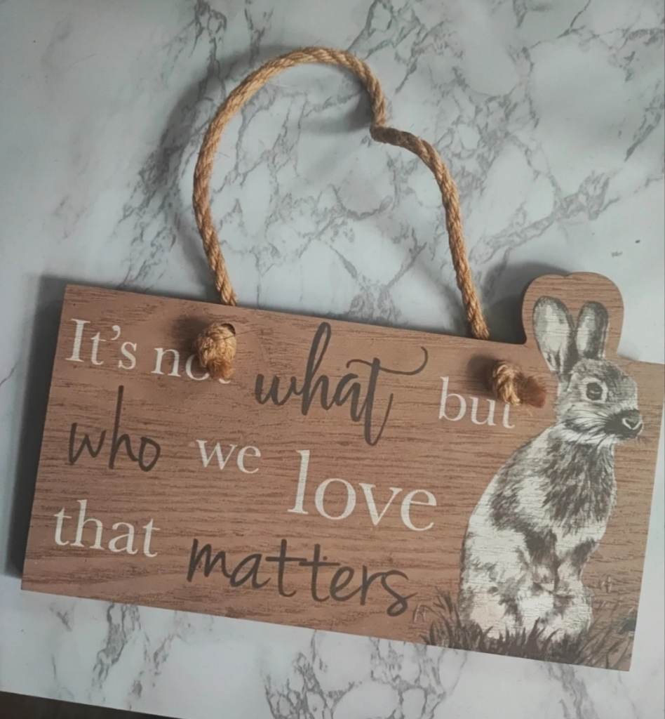Wooden plaque