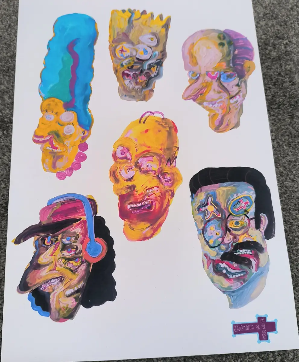 Simpsons art print