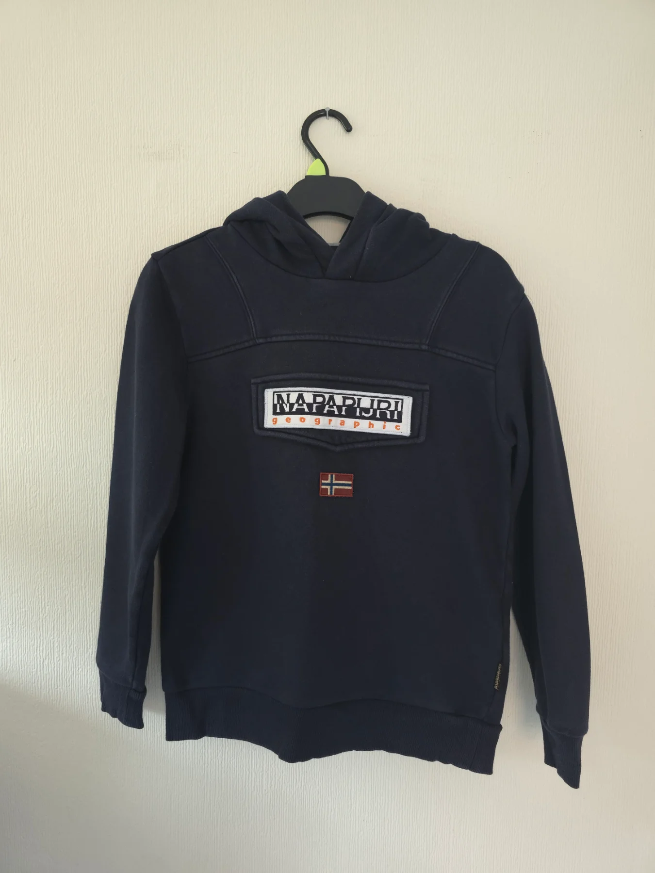 Napapijri hoodie Navy designer casual aged 12