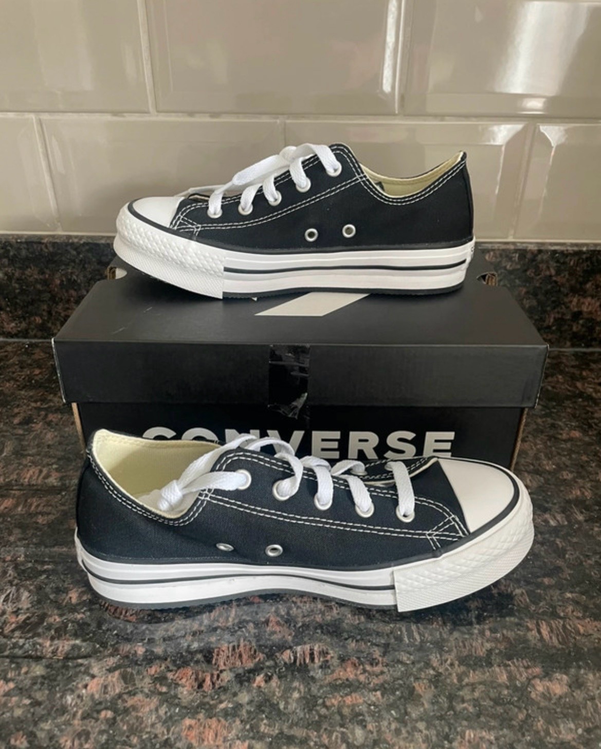 Converse Chuck Taylor All Star Platform Trainers Size 3