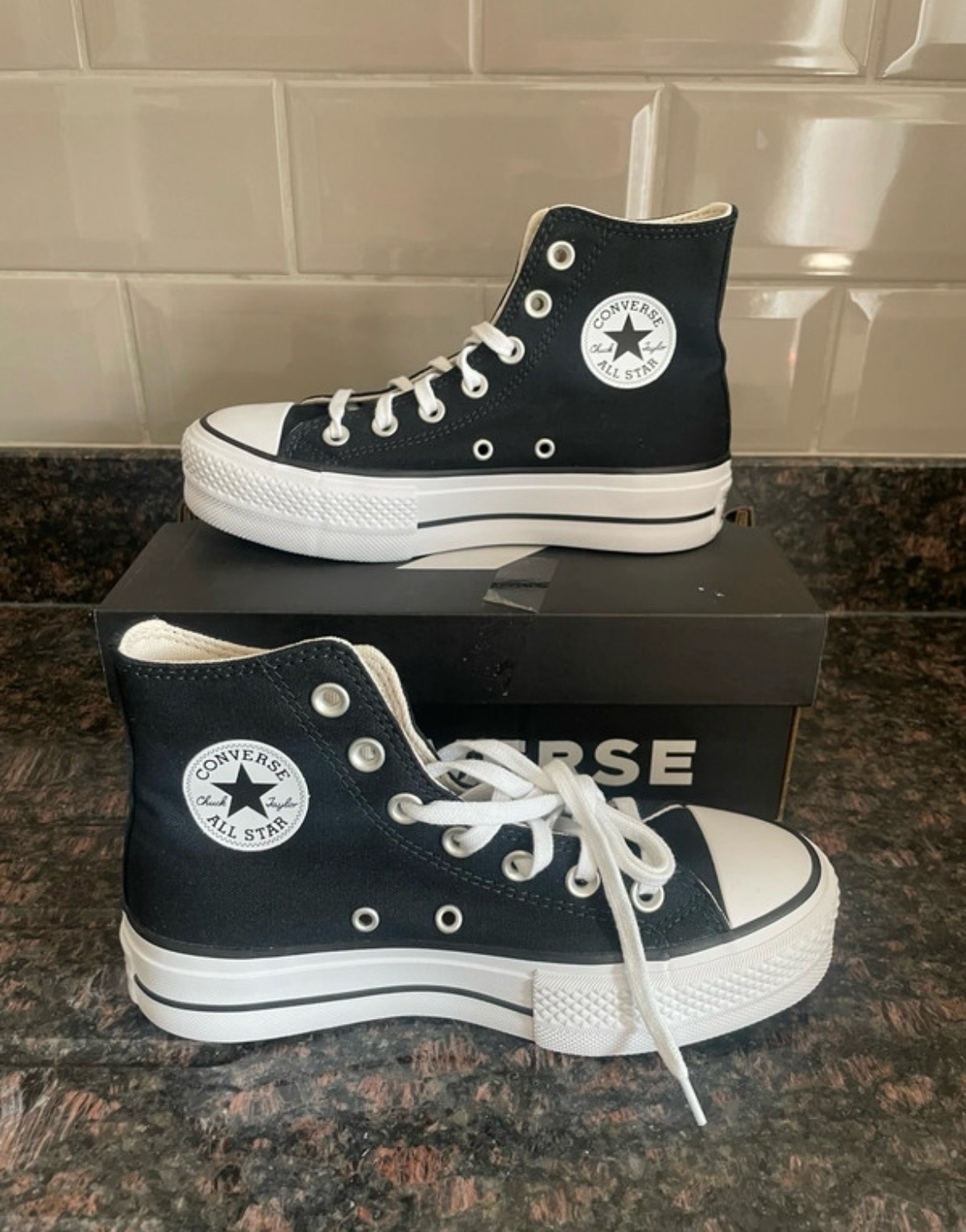 Converse Chuck Taylor All Star Platform Trainers Size 3