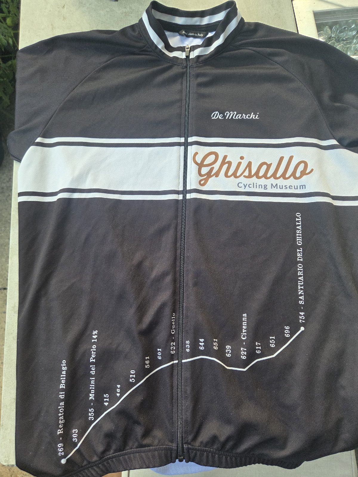 De Marchi x Ghisallo Cycling Museum Jersey Black Heritage