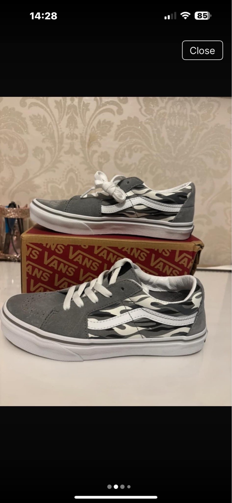 Vans flame camo grey/black
