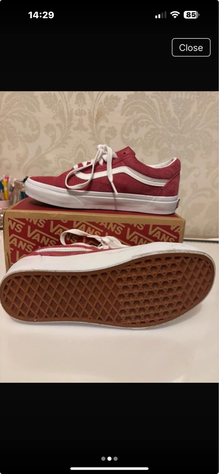Vans pig suede holly berry