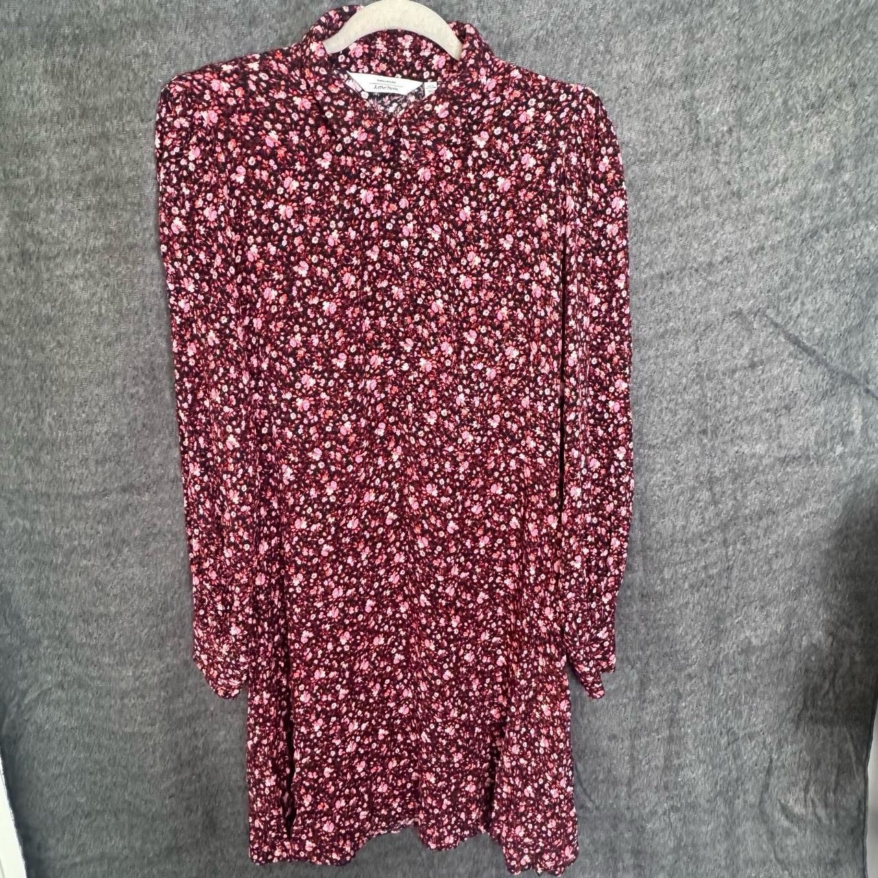 & Other Stories Paris Atelier Floral Mini Shirt Dress Size EUR 44 /US 12 /UK 16