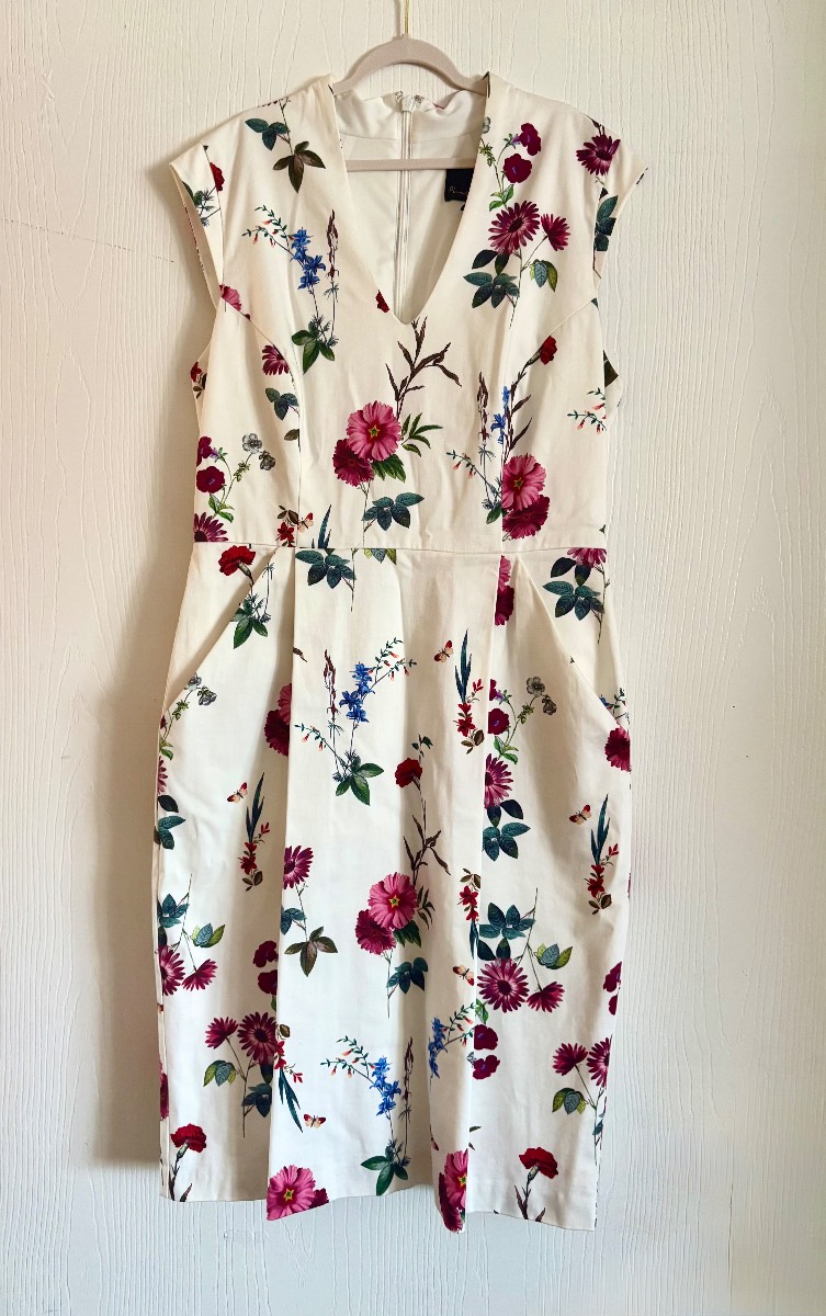 Phase eight  floral butterfly occasion cruise dress size 10