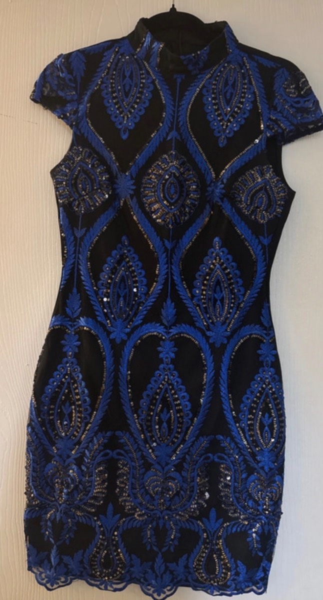Embellished sequin quiz size 6 party wedding hen do Ibiza holiday mini dress