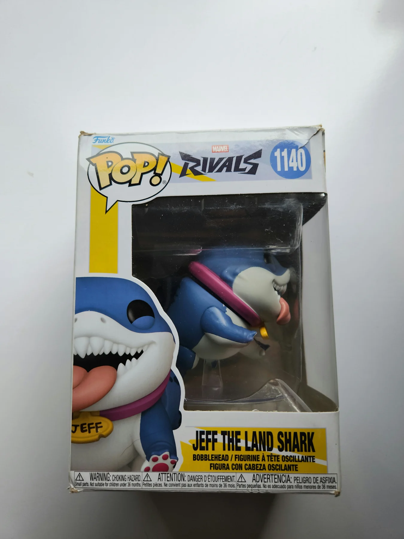 Funko Pop! Marvel Rivals #1140 Jeff The Land Shark – New, Box Wear