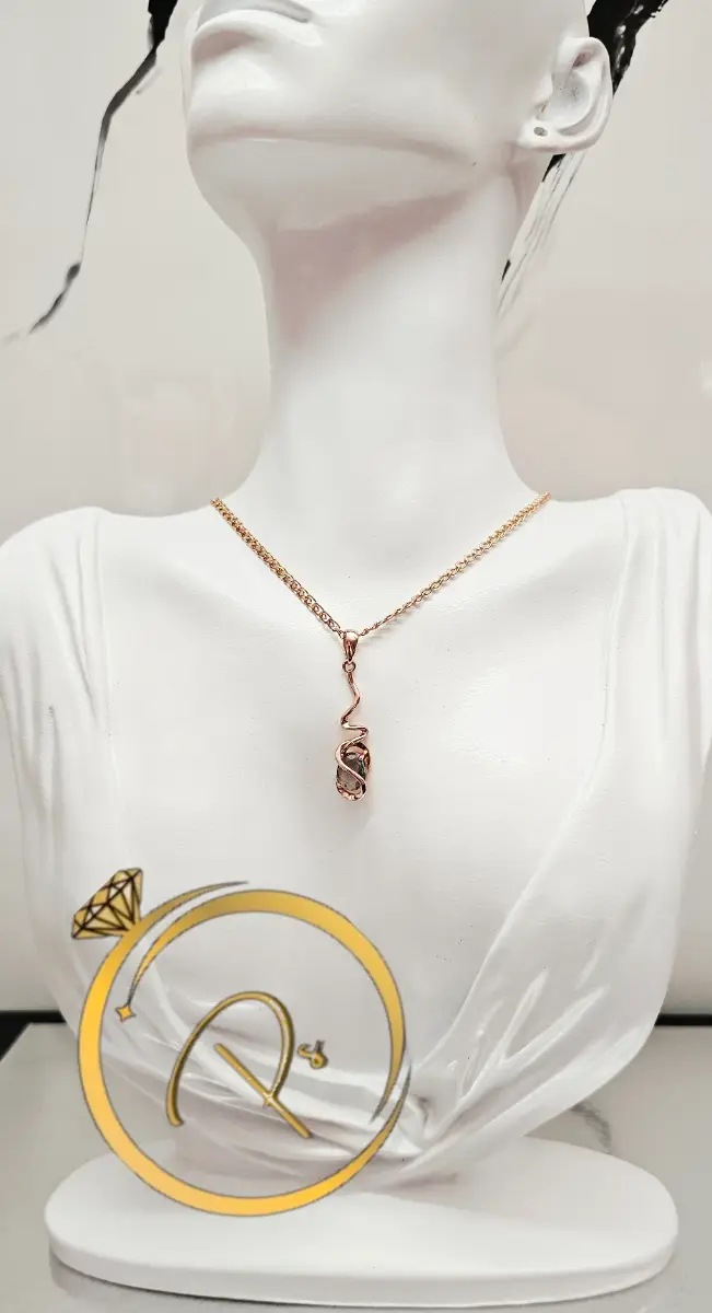 Unusual style pendant+necklace,585RG
