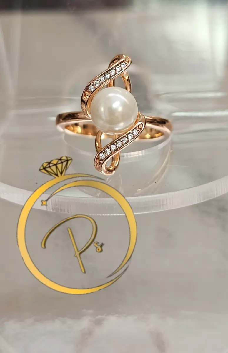 Rose gold plated ring
