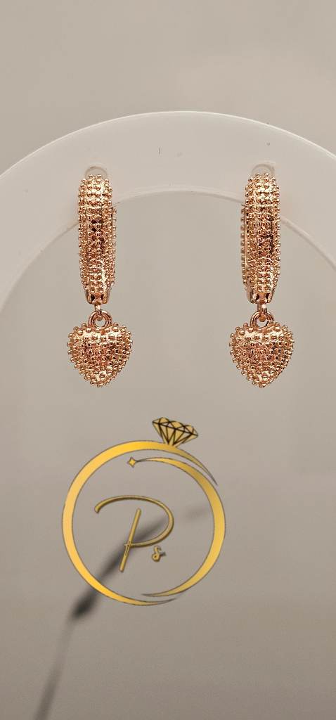 Unusial,rose gold plated earrings