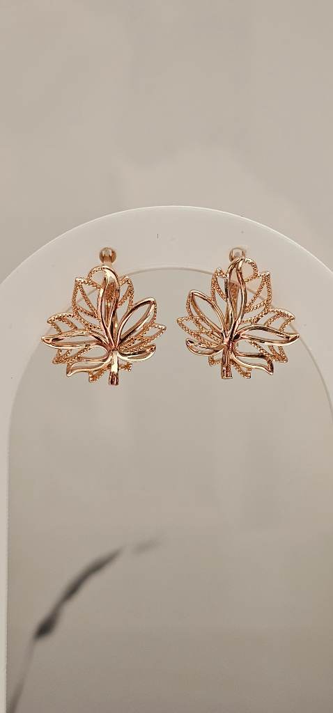Earrings-plated rose gold,hallmarked