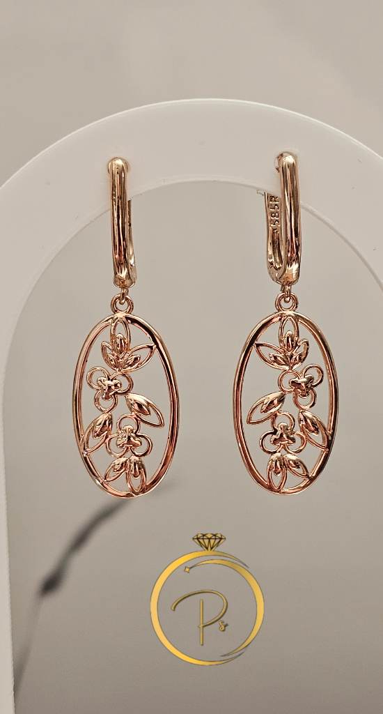Long,plated rose gold