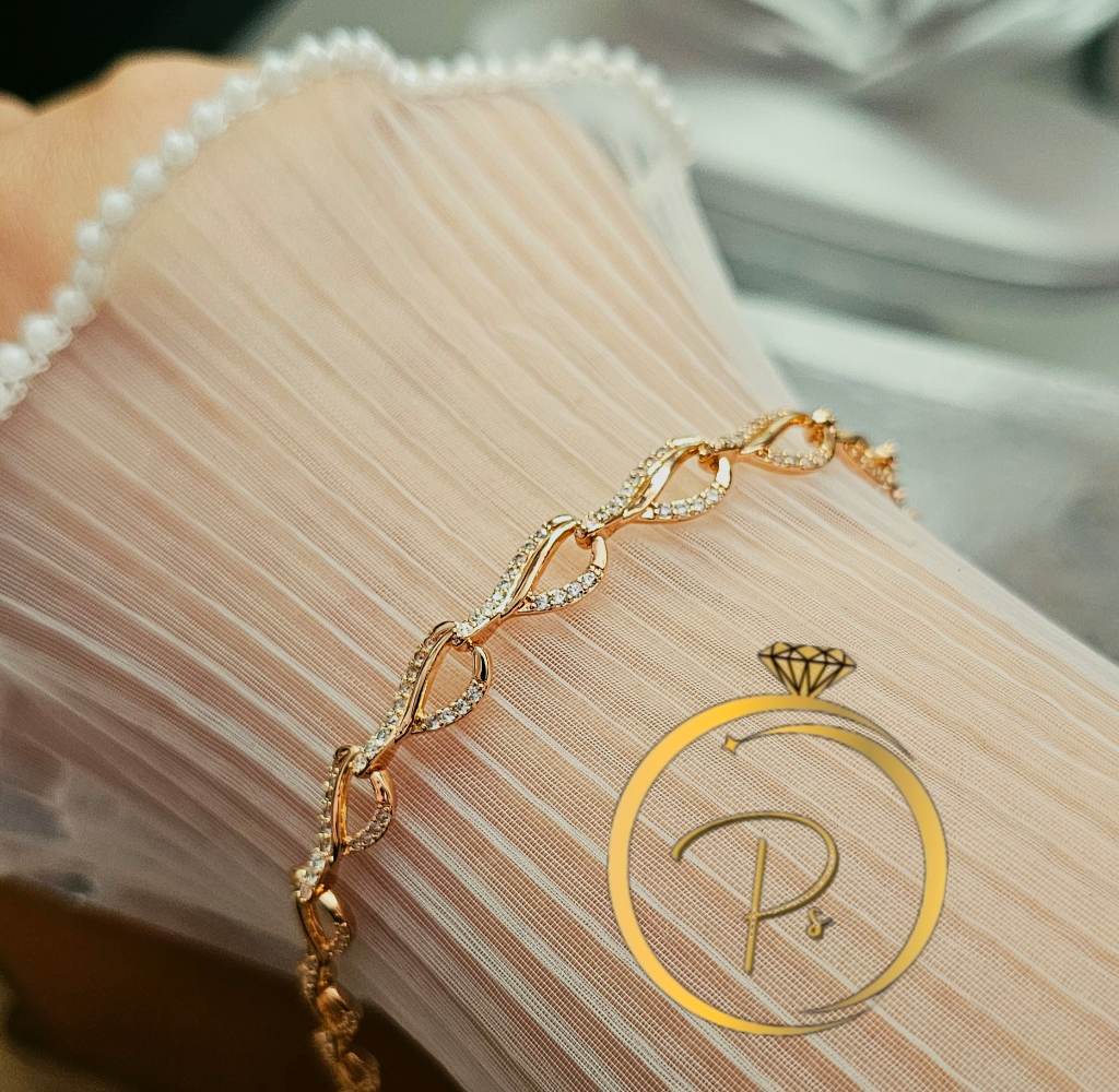 Real rose gold plated braclet 585rg