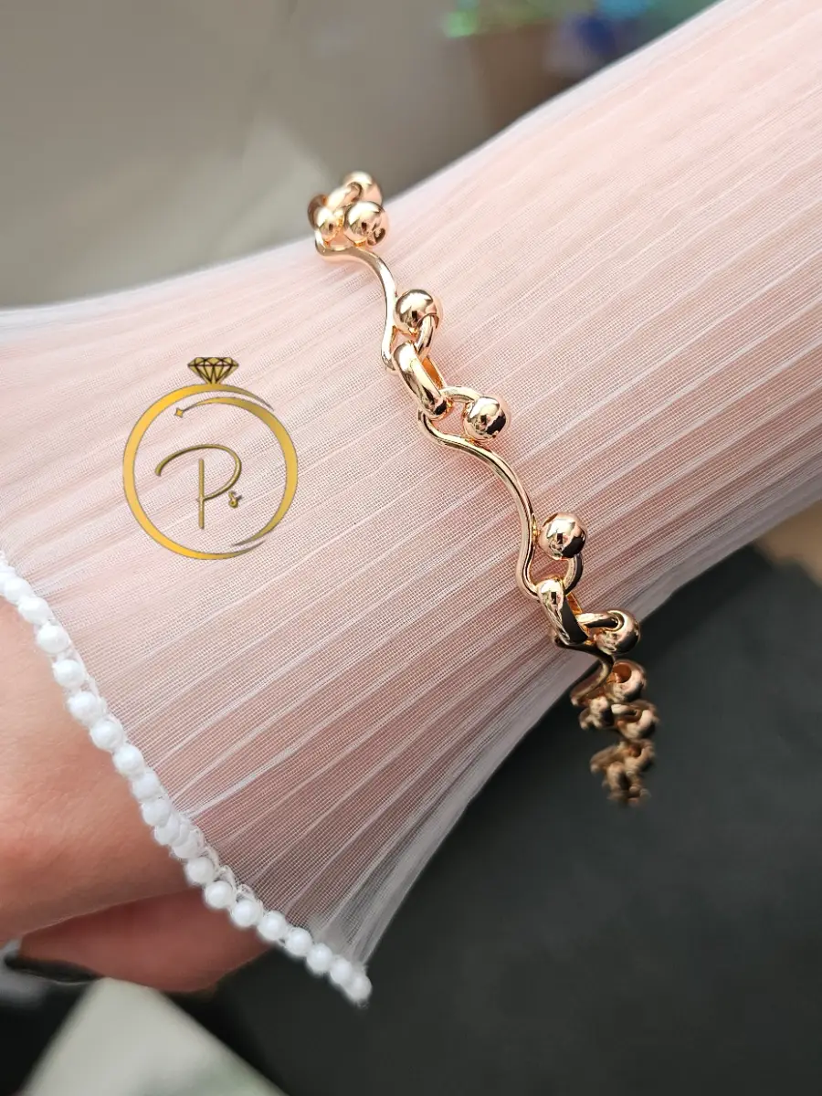 Braclet,rose gold plated hallmerked