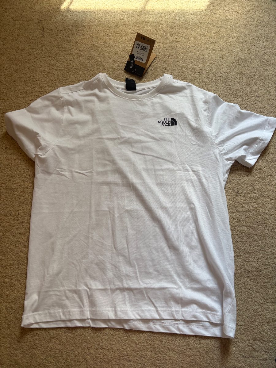 The North Face white T-shirt UK L