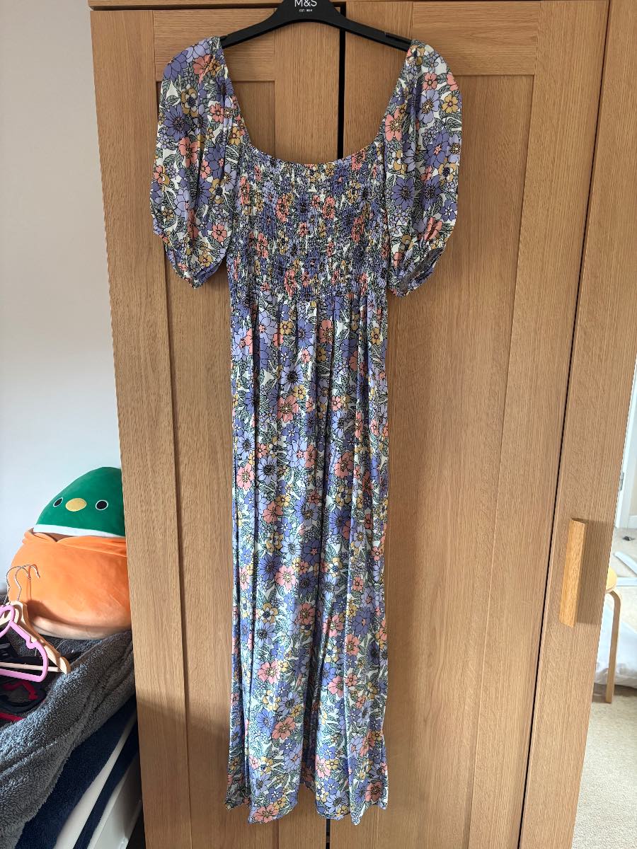 Papaya Matalan patterned summer dress uk 14