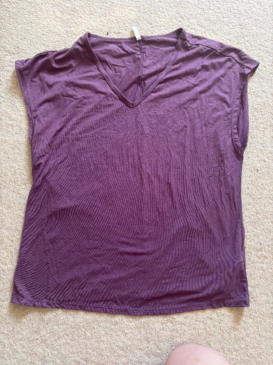 Halara purple top UK M