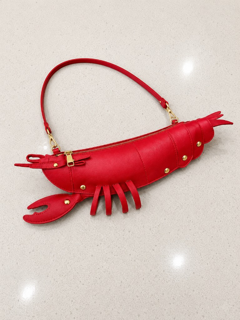 Unique lobster shoulder bag