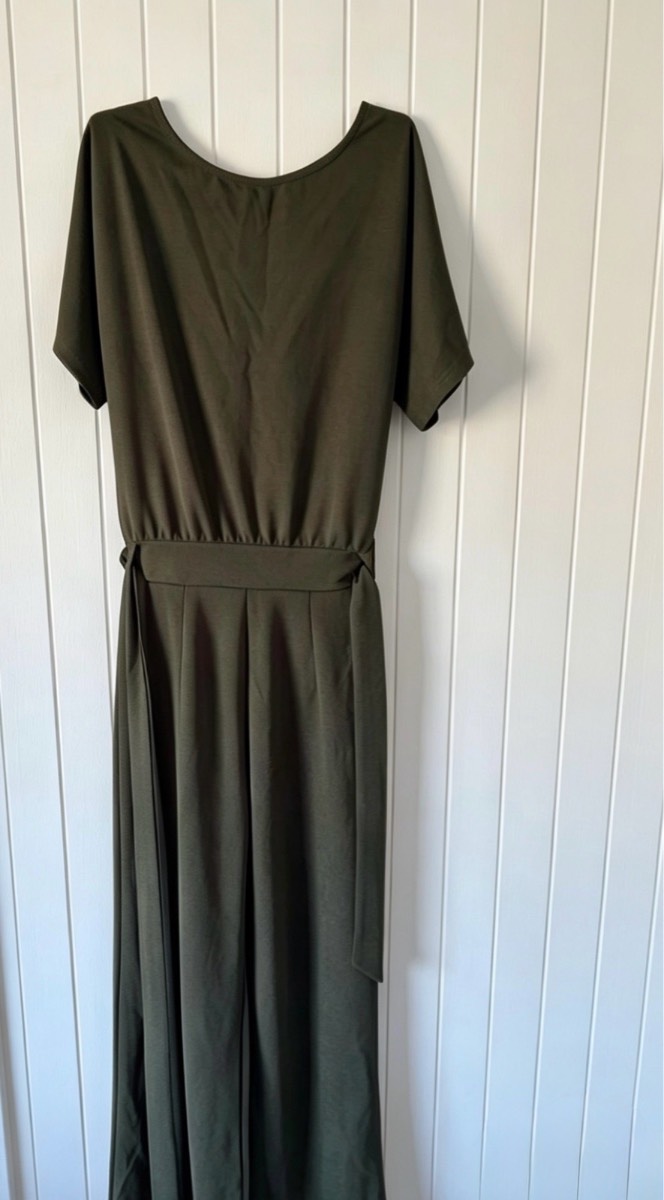 Khaki jumpsuit size medium