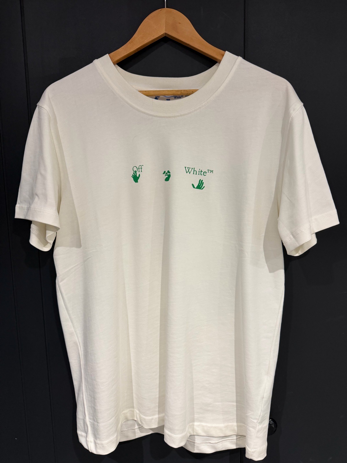 White and green t shirt
