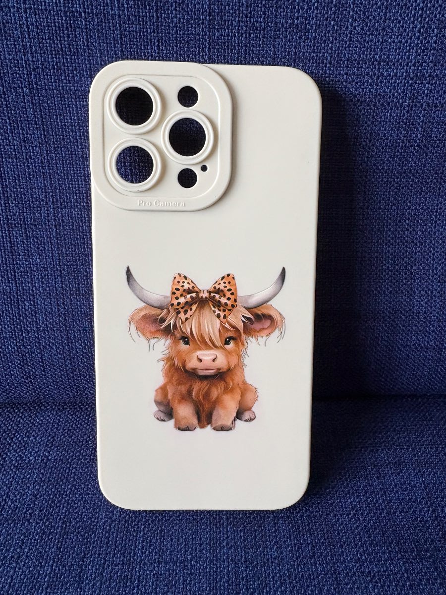 Highland cow iPhone 14 Pro Max case1