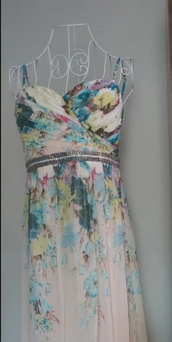 Jane Norman floral bandeau maxi dress size 12