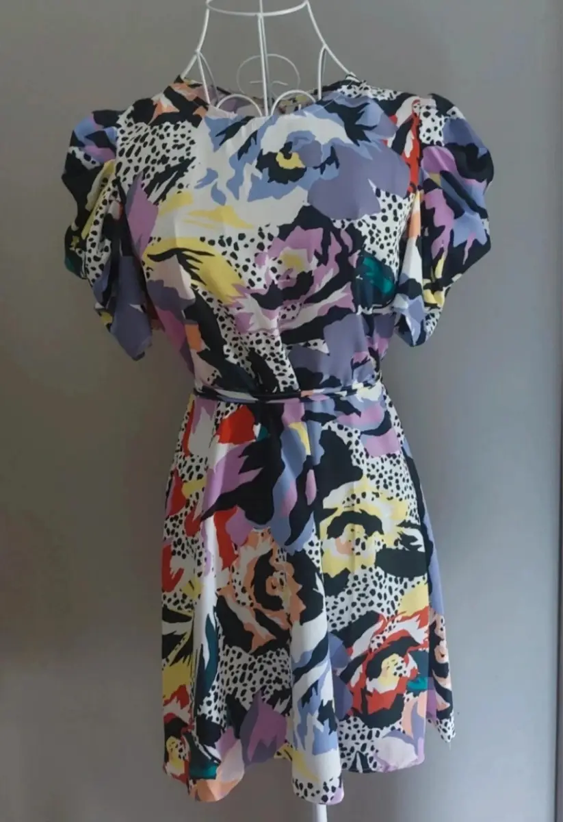 Miss Selfridge bold print mini dress size 6