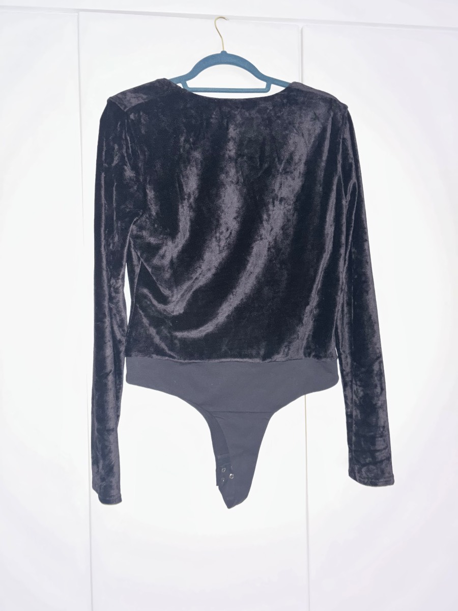 Polo Ralph Lauren Black Velvet bodysuit