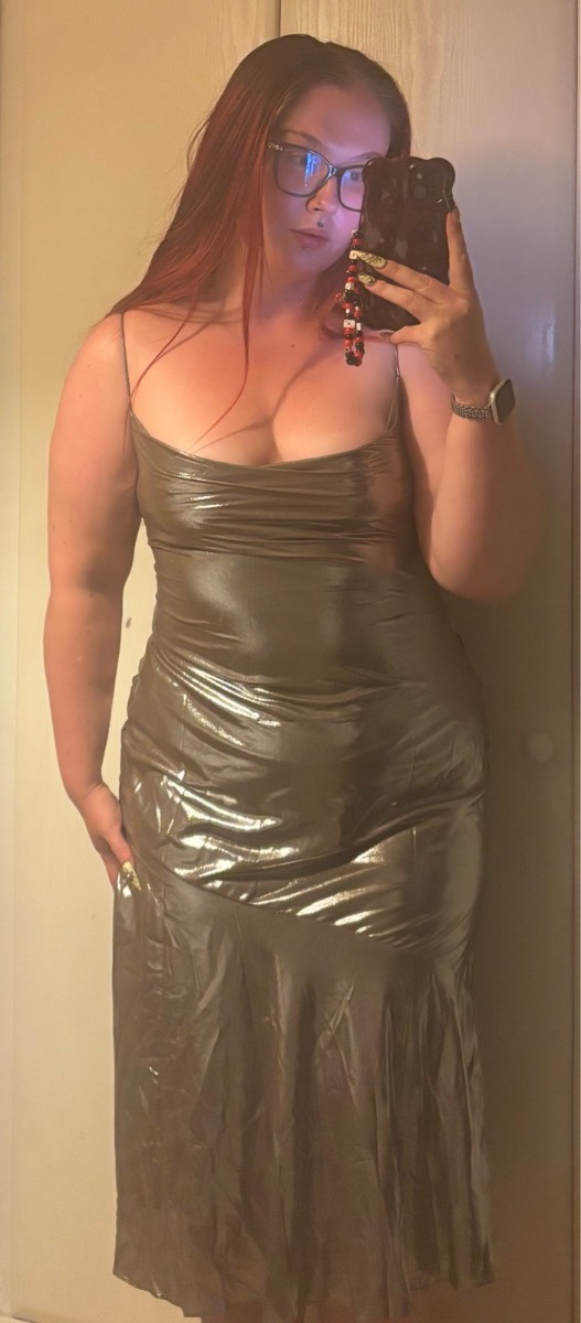 Ted Baker Silver Cowl Neck Satin Midi Dress