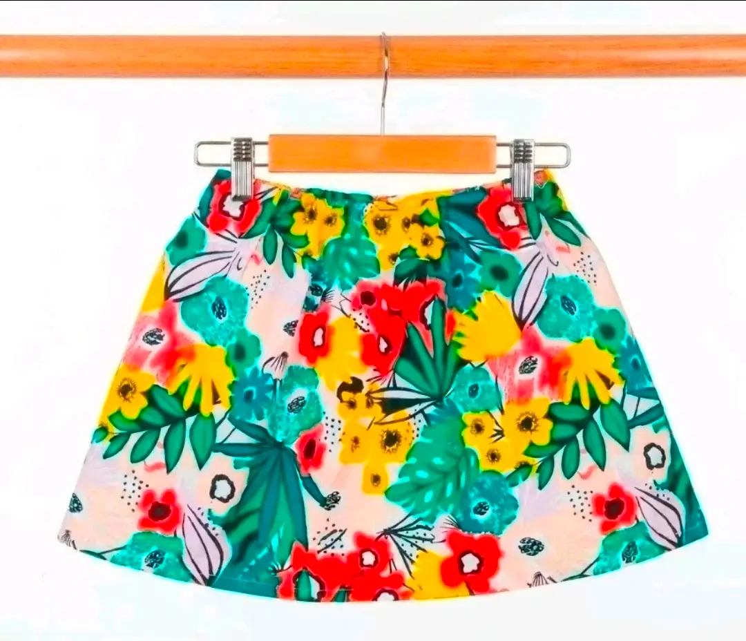 Girls Tu Floral Lined Flare Skirt Age 3-4
