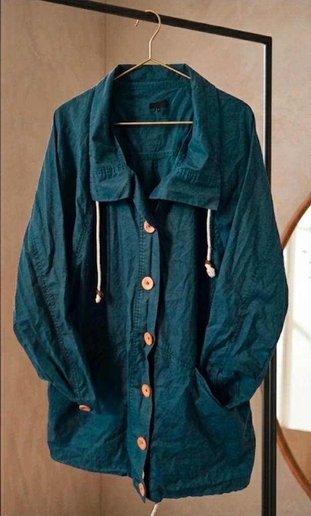 Womens Minimum Rain Mac Jacket Size 10 Blue
