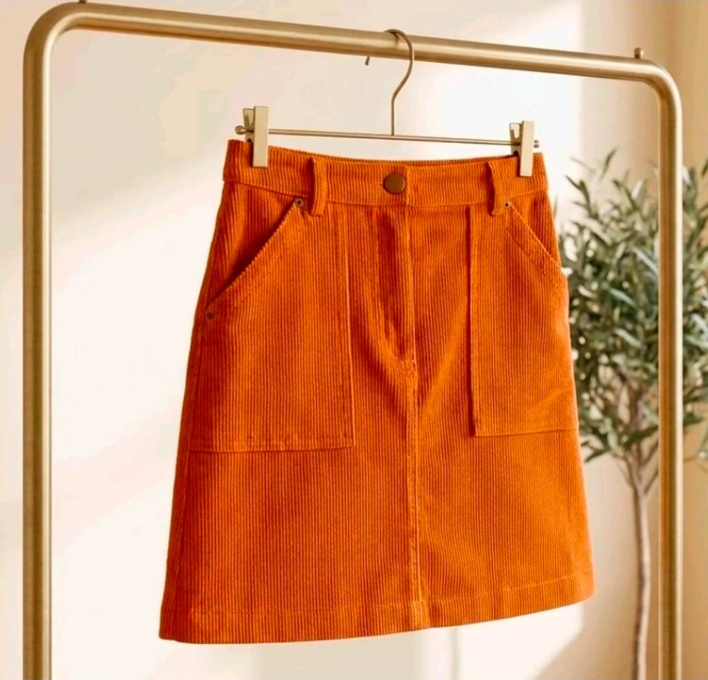 Girls Tu corduroy A Line Skirt Age 11 Tan Brown
